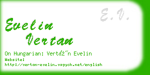 evelin vertan business card